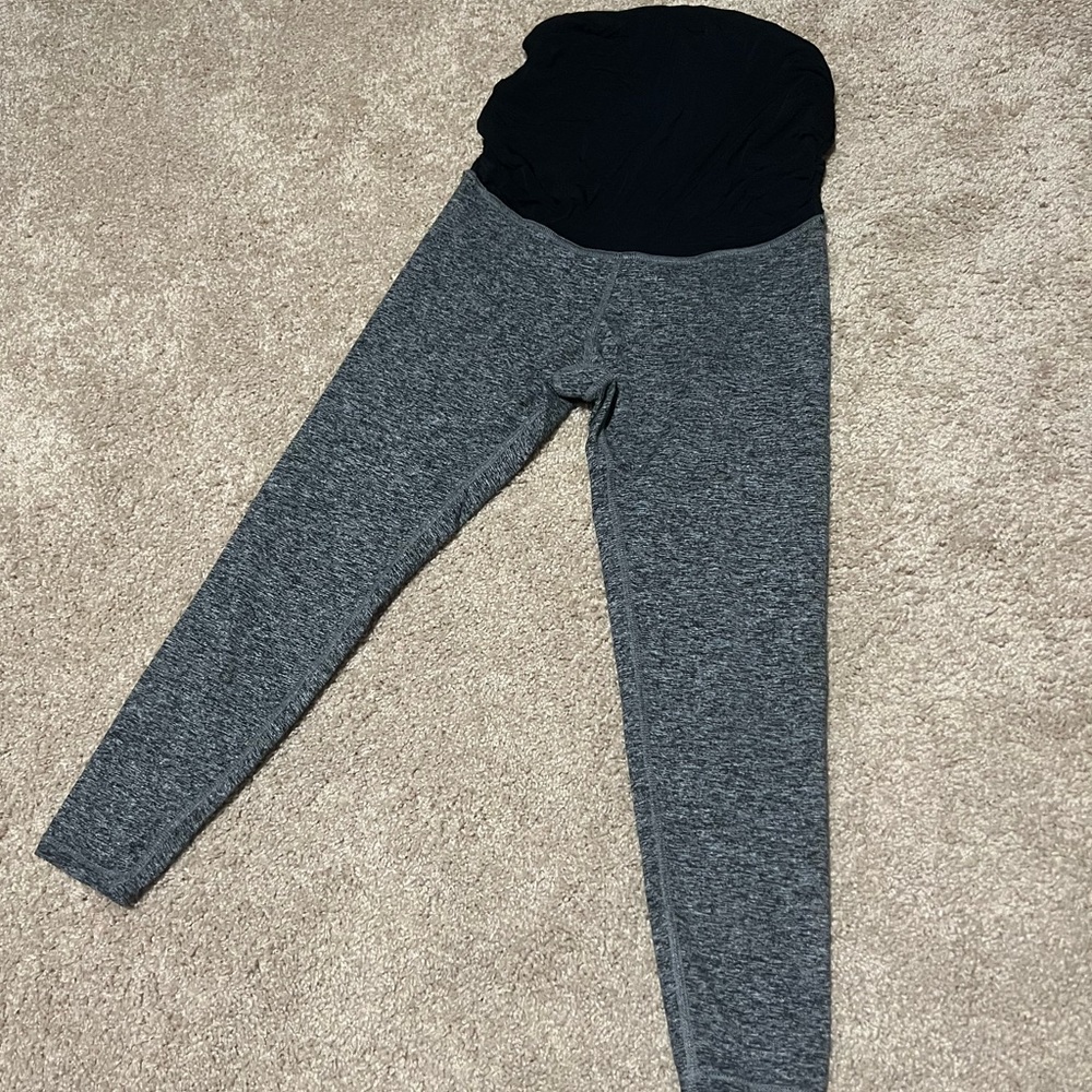 Beyond the bump spacedye maternity leggings capris. By beyond yoga